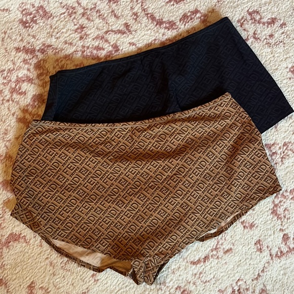 Fendi x SKIMS boyshort in Catalina and Black - Picture 4 of 4